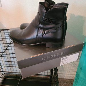 La Canadienne Sharon Black Leather Boots